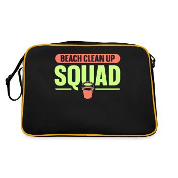 Nettoyage de plage Squad Nettoyage de plage - Sac Retro - noir/or - Dos