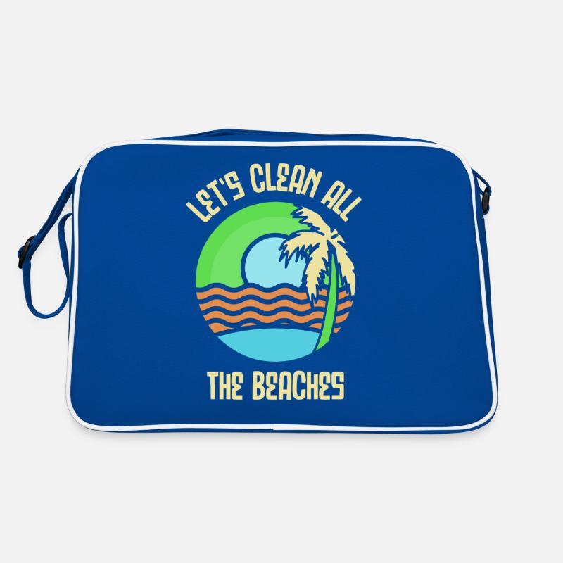 Nettoyons toutes les plages Beach Clean Up Sac Retro