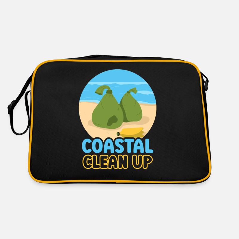 Nettoyage côtier Nettoyage de la plage Sac Retro