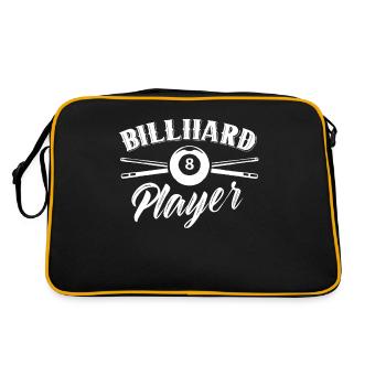 Billiard Player Lovers Pool Billiards Billiards - Retro Bag - black/gold - Back