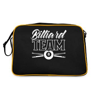 Billiard Team Billiard Player Pool Lovers - Retro Bag - black/gold - Back