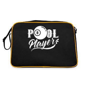 Pool Player Billiard Billiard Lovers - Retro Bag - black/gold - Back