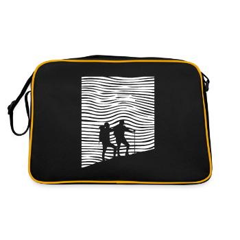 Randonnée pédestre - (7) - Sac Retro - noir/or - Dos