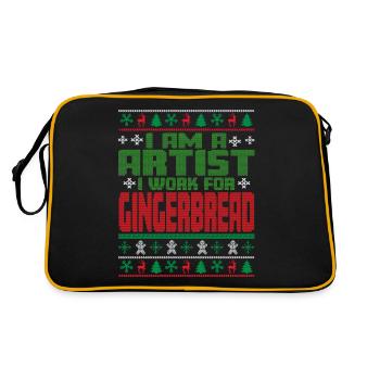 Artiste Dicton de Noël - Sac Retro - noir/or - Dos