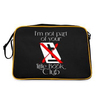 I'm Not Part Of Your Little Book Club 4 - Retro Bag - black/gold - Back
