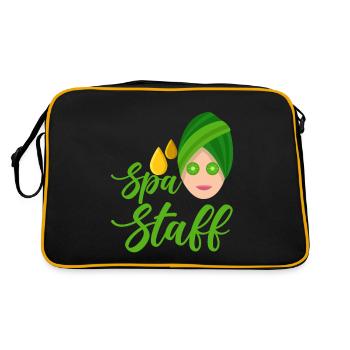 Spa Staff - Retro Bag - black/gold - Back