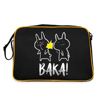Anime Merch - Baka - Retro Bag - black/gold - Back