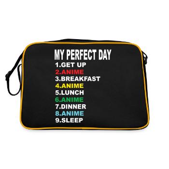 Anime My Perfect Day Anime Anime Series - Retro Bag - black/gold - Back