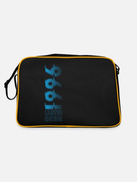 Limited Edition 1996 Graffiti - Retro Tasche - Schwarz/Gold - Hinten