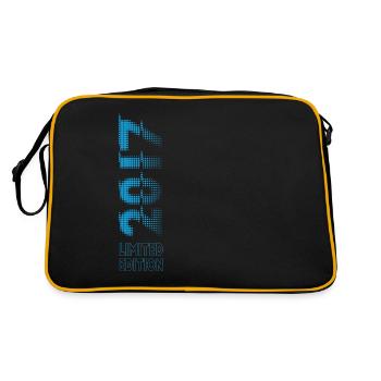 Limited Edition 2017 Graffiti - Retro Tasche - Schwarz/Gold - Hinten