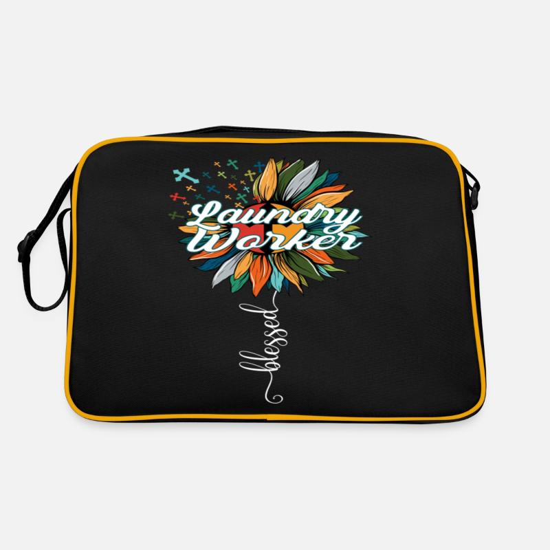 Blessed Laundry Worker Retro Bag