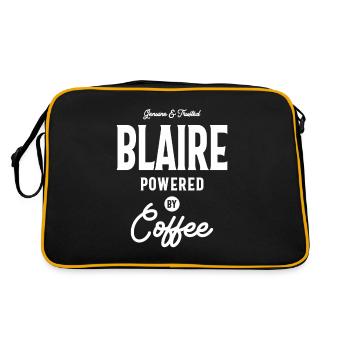 Blaire Nom personnalisé - Sac Retro - noir/or - Dos