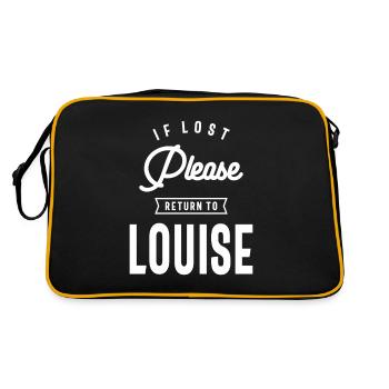 Louise Nom personnalisé - Sac Retro - noir/or - Dos