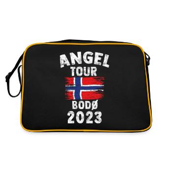 BODÖ 2023 - Angel Tour Norwegen Geschenk - Retro Tasche - Schwarz/Gold - Hinten