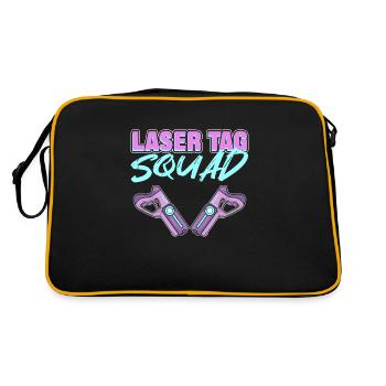 Laser Tag Squad - Sac Retro - noir/or - Dos