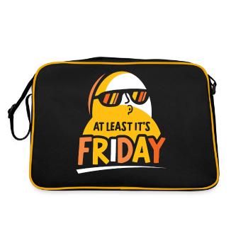 Au moins, c’est finalement sarcastique vendredi - Sac Retro - noir/or - Dos