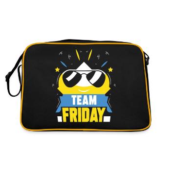 L’équipe du vendredi Humour Sarcastique enfin le week-end - Sac Retro - noir/or - Dos