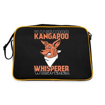 Kangourou Whisperer Animal Kangourou Kangourou - Sac Retro - noir/or - Dos