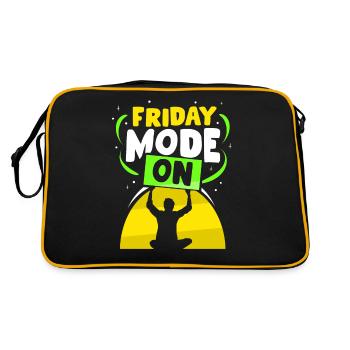 Friday mode A sarcastic Friday finally - Retro Bag - black/gold - Back