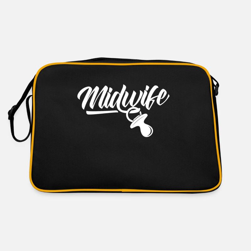 Hebamme Sprüche Geburtshilfe Hebammen Beruf Retro Tasche
