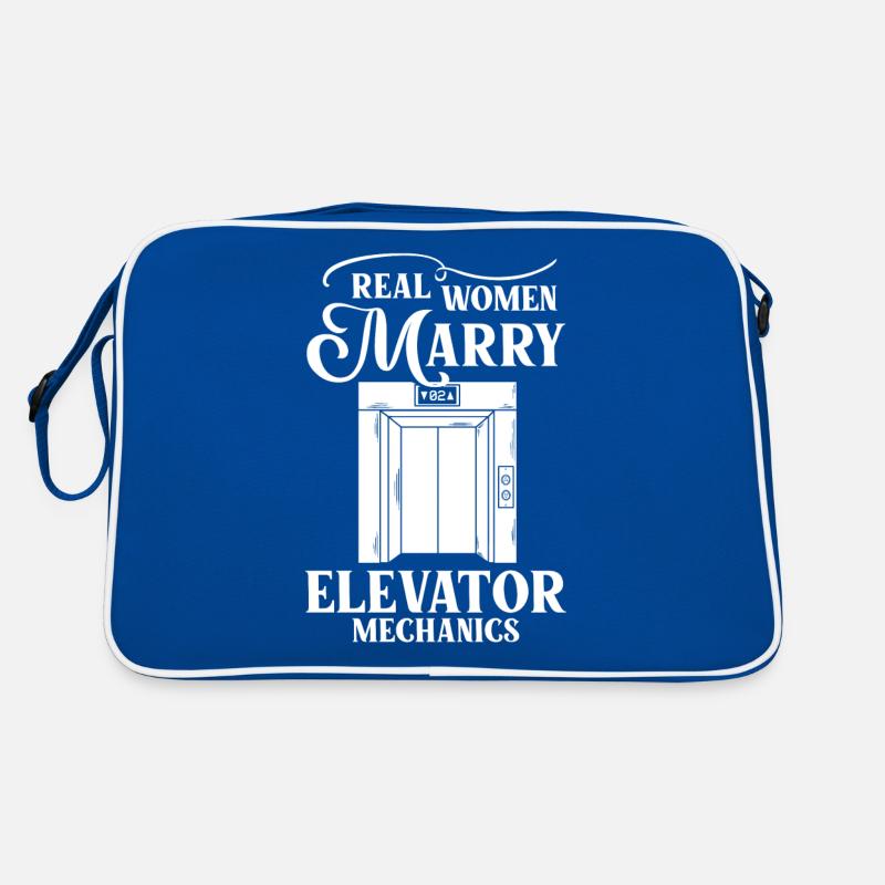 Elevator Elevator System Technician Woman Elevator Elevator Retro Bag