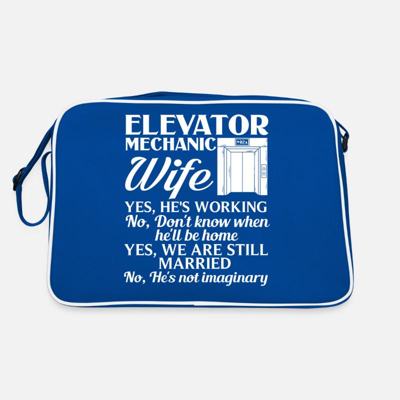 Elevator Elevator System Technician Woman Elevator Elevator Retro Bag