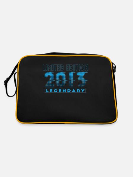 Limited Edition 2013 Graffiti - Retro Tasche - Schwarz/Gold - Hinten