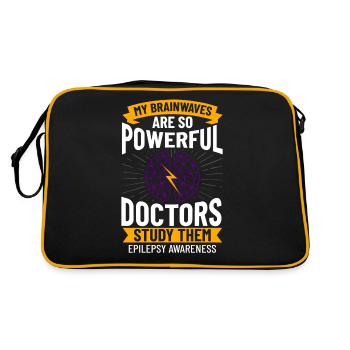Épilepsie Maladie convulsive Crise d’épilepsie - Sac Retro - noir/or - Dos