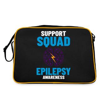 Épilepsie Maladie convulsive Crise d’épilepsie - Sac Retro - noir/or - Dos