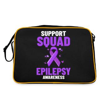 Épilepsie Maladie convulsive Crise d’épilepsie - Sac Retro - noir/or - Dos