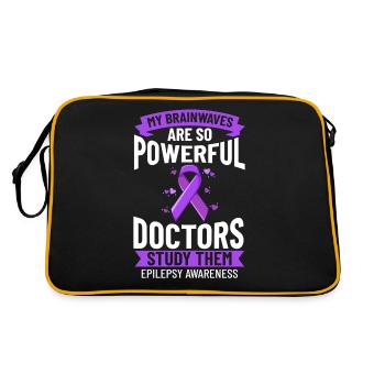 Épilepsie Maladie convulsive Crise d’épilepsie - Sac Retro - noir/or - Dos