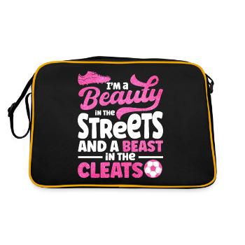 À A Beauty In The Streets et A Beast In The - Sac Retro - noir/or - Dos