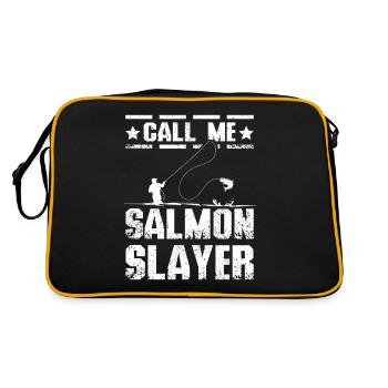 Call me salmon slayer - Retro Bag - black/gold - Back