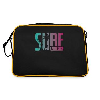 Surf Life Surfing Water Sports Wind - Retro Bag - black/gold - Back