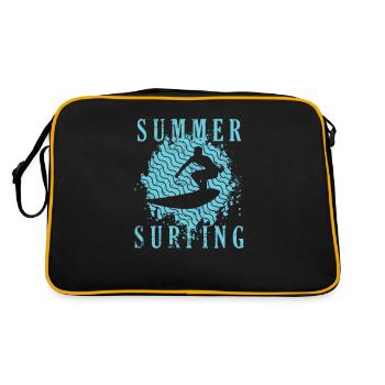 Summer Surfing Surfing Water Sports - Retro Bag - black/gold - Back