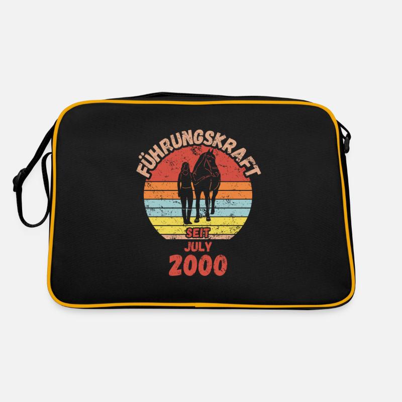 Führungskraft Reiten Geburtstag Juli 2000 Retro Tasche