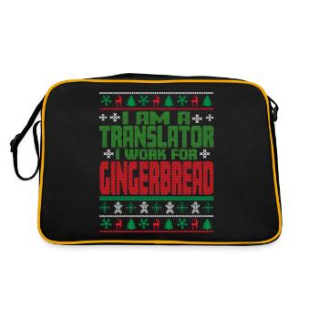 Traducteur Dicton de Noël - Sac Retro - noir/or - Dos