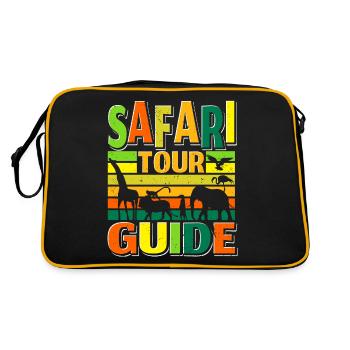 Safari Tour Guide - Retro Bag - black/gold - Back