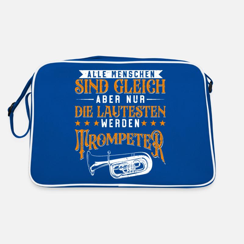 Trompeter Trompete Instrument Blechblasmusik Retro Tasche