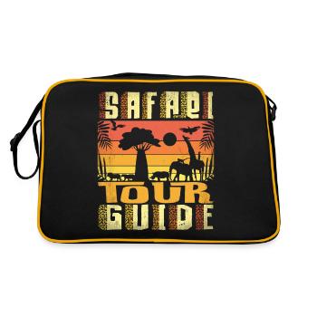 Safari Tour Guide - Retro Bag - black/gold - Back