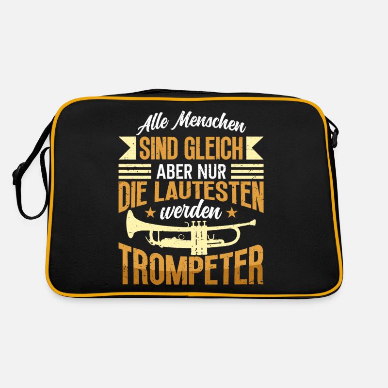 Trompeter Trompete Instrument Blechblasmusik Retro Tasche