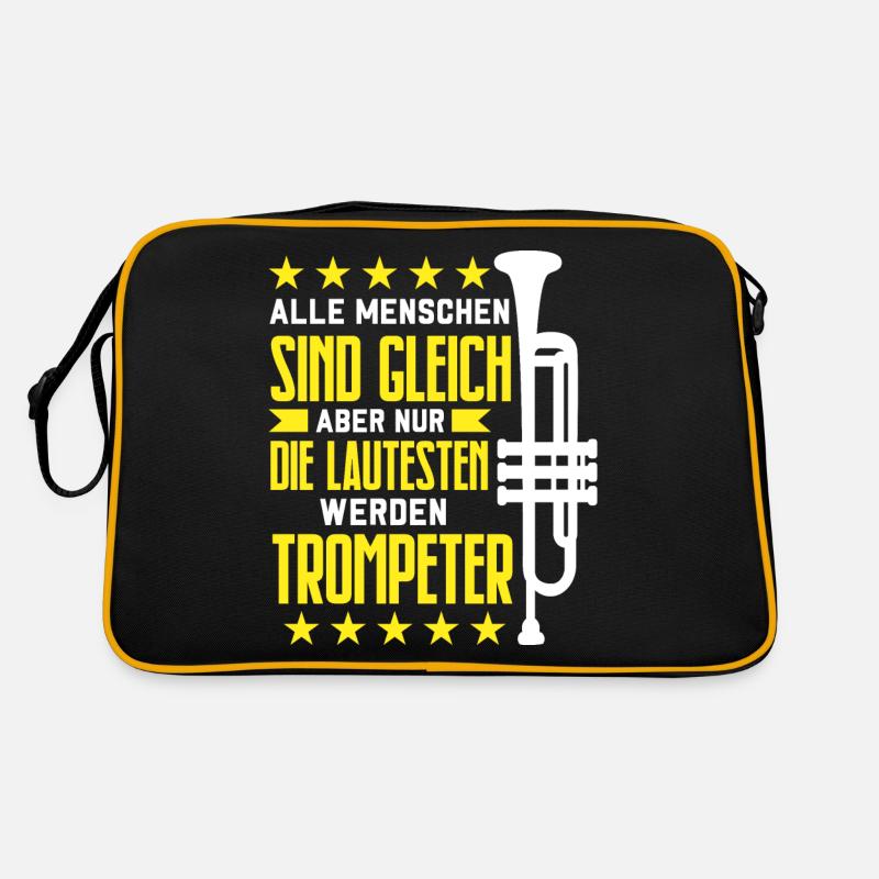 Trompeter Trompete Instrument Blechblasmusik Retro Tasche