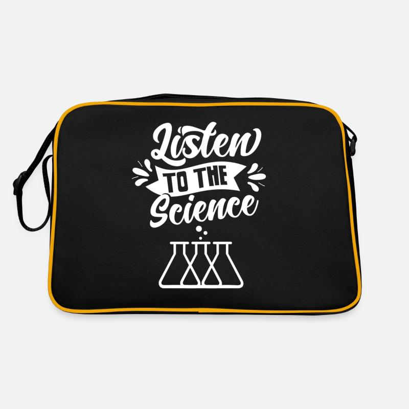 Écoutez Science Scientists Science - Sac Retro - noir/or