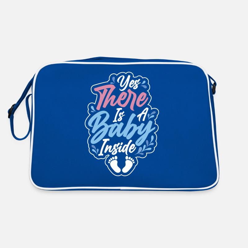Oui, il y a un bébé dedans Bébé mignon à l’intérieur de la grossesse Sac Retro