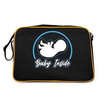 Bébé à l’intérieur Bébé à l’intérieur Annonce Enceinte - Sac Retro - noir/or - Dos