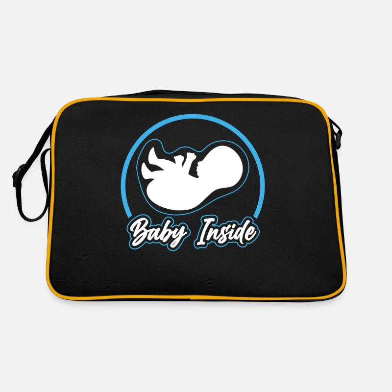 Bébé à l’intérieur Bébé à l’intérieur Annonce Enceinte Sac Retro