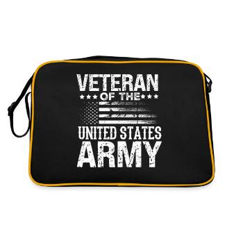 Patriot Américain Vétéran De L'Armée - Sac Retro - noir/or - Dos