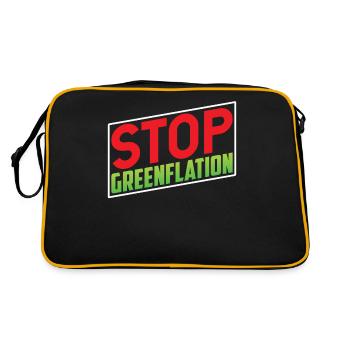 Greenflation Stop à l’inflation de l’énergie verte - Sac Retro - noir/or - Dos