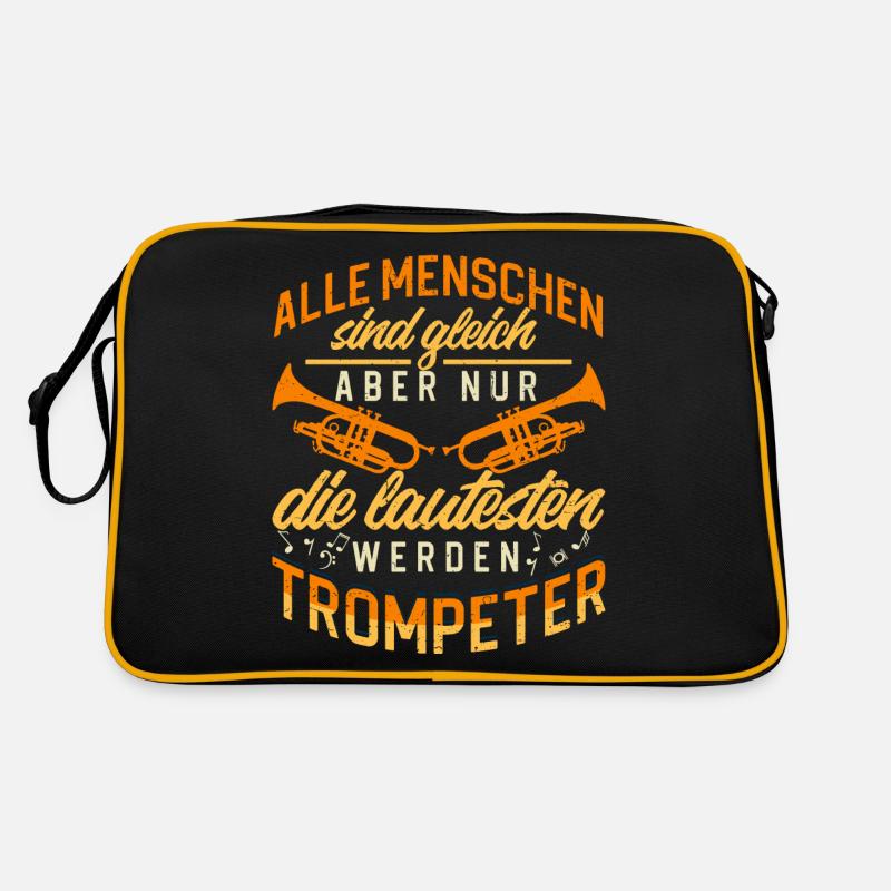 Trompeter Trompete Instrument Blechblasmusik Retro Tasche