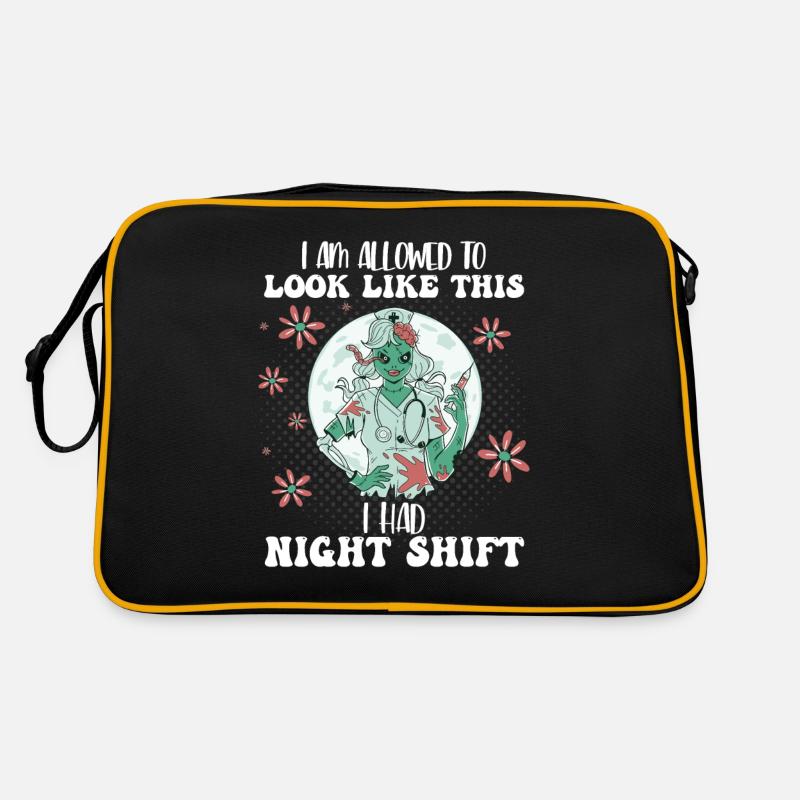 I May Look Like This I Had Night Shift Nurse Retro Tasche